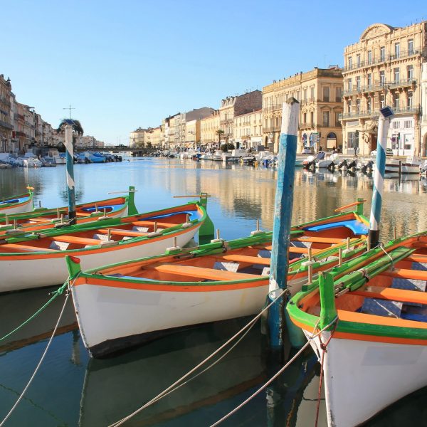 La ville maritime de Sète, la petite Venise Languedocienne, Hérault, Occitanie, France